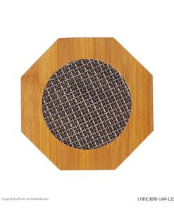 زیر قابلمه ای چوبی نسوز هشت ضلعی