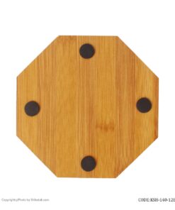 زیر قابلمه ای چوبی نسوز هشت ضلعی