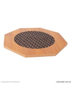 زیر قابلمه ای چوبی نسوز هشت ضلعی