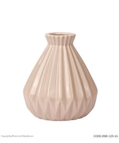 گلدان سرامیکی بژ شیک و تک سری 125