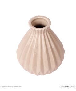 گلدان سرامیکی بژ شیک و تک سری 125