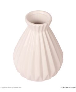 گلدان گل سرامیکی سفید شیک و تک سری 4-125