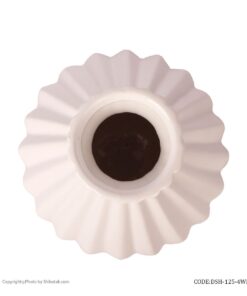 گلدان گل سرامیکی سفید شیک و تک سری 4-125