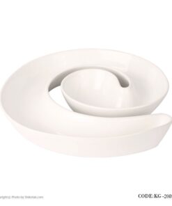 اردو خوری سرامیکی طرح حلزونی