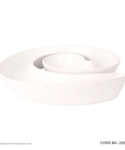 اردو خوری سرامیکی طرح حلزونی