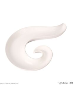 اردو خوری سفید سرامیکی طرح موزیک