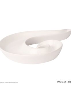 اردو خوری سفید سرامیکی طرح موزیک