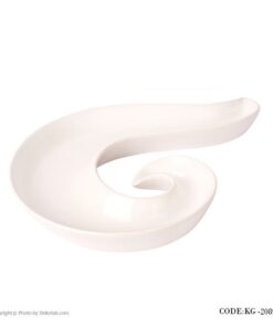 اردو خوری سفید سرامیکی طرح موزیک