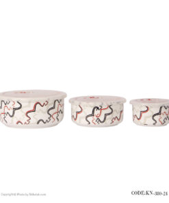 ظروف چینی نگهداری غذا طرح موج