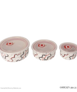 ظروف چینی نگهداری غذا طرح موج