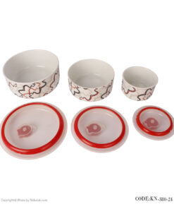 ظروف چینی نگهداری غذا طرح موج