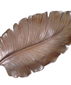 میوه خوری طلایی پلی استر طرح برگ