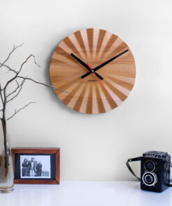 ساعت دیواری چوبی فولدکس مدل دلفی