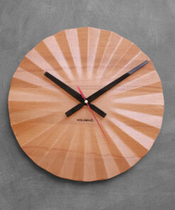 ساعت دیواری چوبی فولدکس مدل دلفی