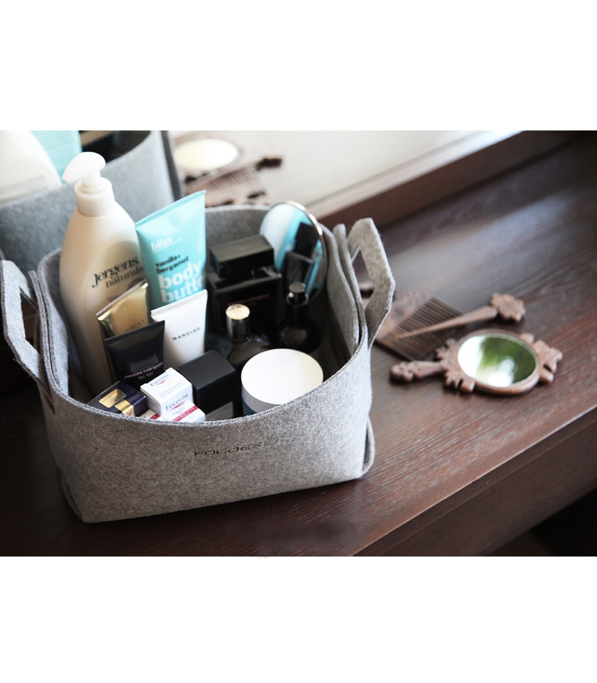 ست سه عددی باکس نظم دهنده نمدی مگنولیا