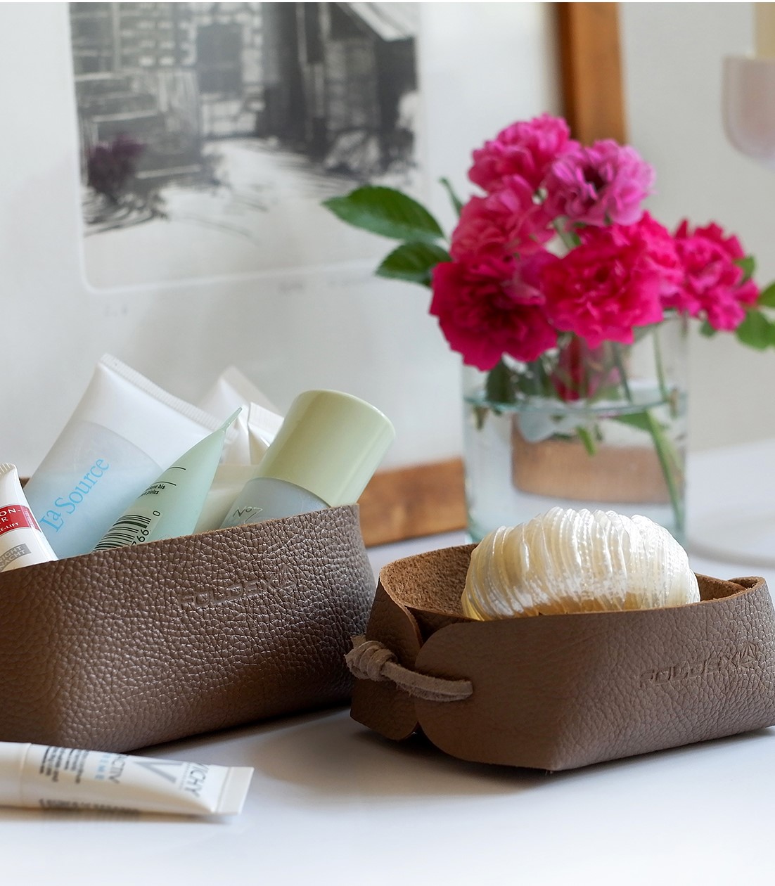 ست باکس چرمی پک دو عددی مربعی