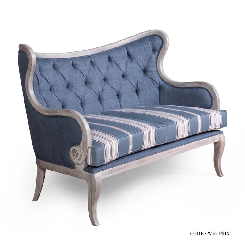 مبل دو نفره طرح پشتی خمیده