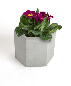 گلدان سنگی 6 ضلعی متوسط طرح dco18