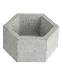 گلدان سنگی 6 ضلعی کوچک طرح dco9