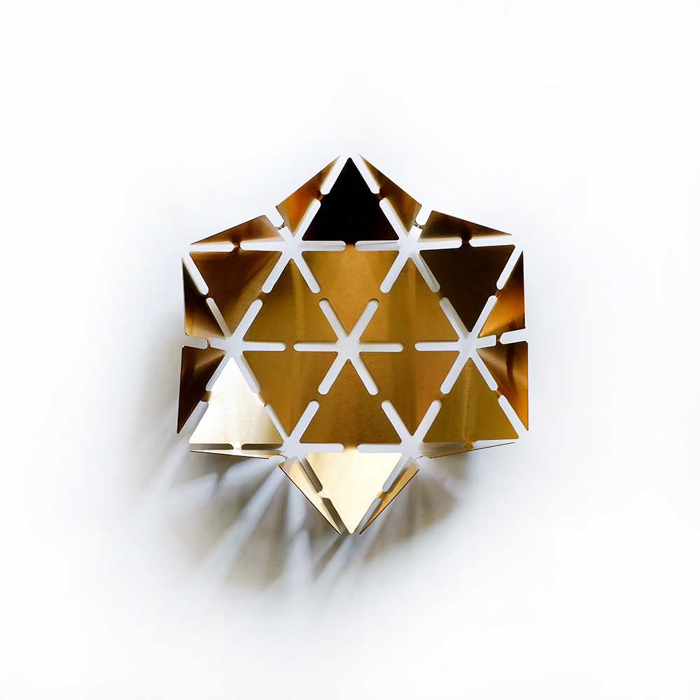 ظرف پذیرایی استیل شش ضلعی طرح  Blaze