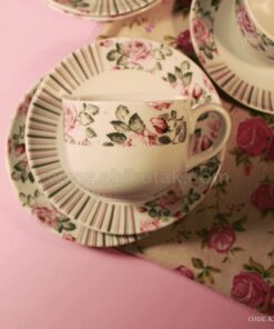 فنجان نعلبکی چینی طرح فلورانس