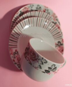 فنجان نعلبکی چینی طرح فلورانس