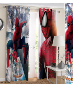 پرده پانچی اتاق کودک طرح مرد عنکبوتی