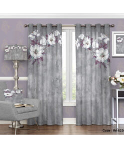 پرده اتاق خواب دو تکه طرح شکوفه