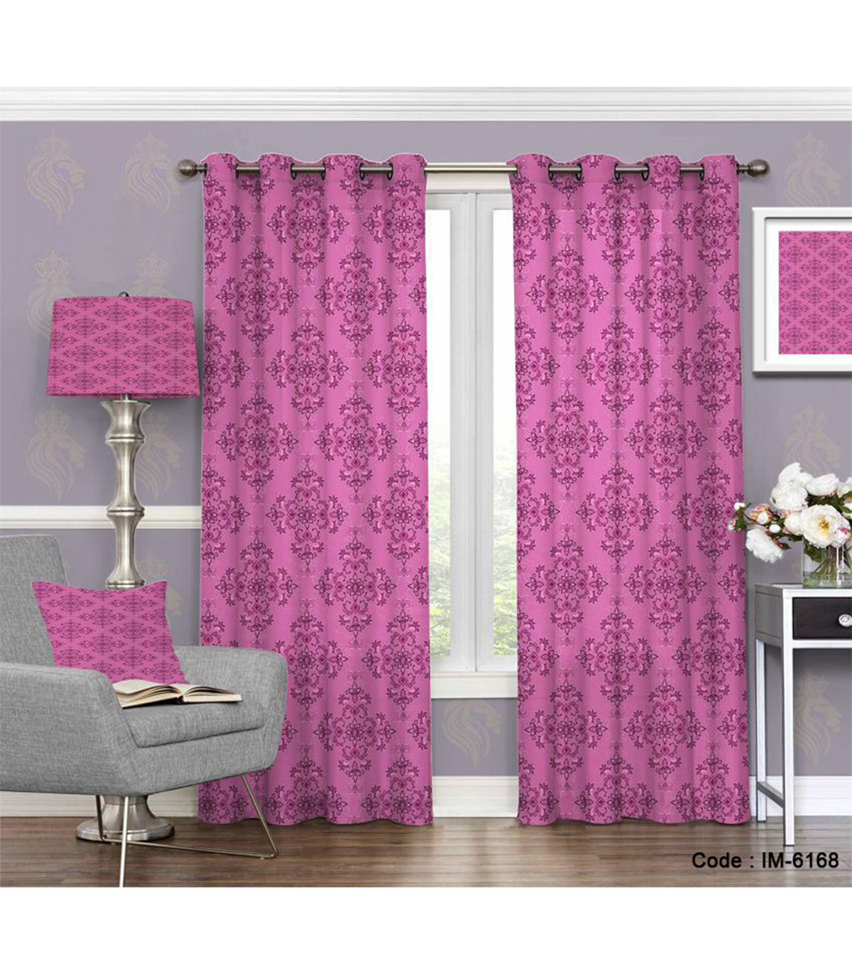 پرده ساده اتاق خواب دو تکه طرح شاهکار