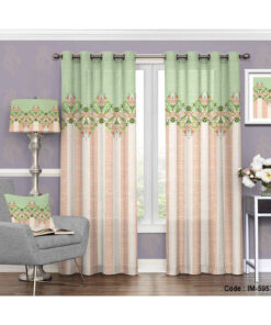 پرده پانچی خواب و پذیرایی طرح حاشیه ساده