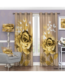 پرده پذیرایی طرح رز طلایی