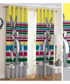 پرده اسپرت اتاق کودک طرح خرگوش