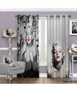 پرده اسپرت اتاق خواب طرح مرلین مونرو