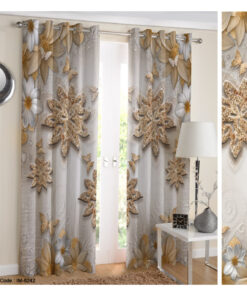 پرده سه بعدی اتاق خواب طرح گلدن استار