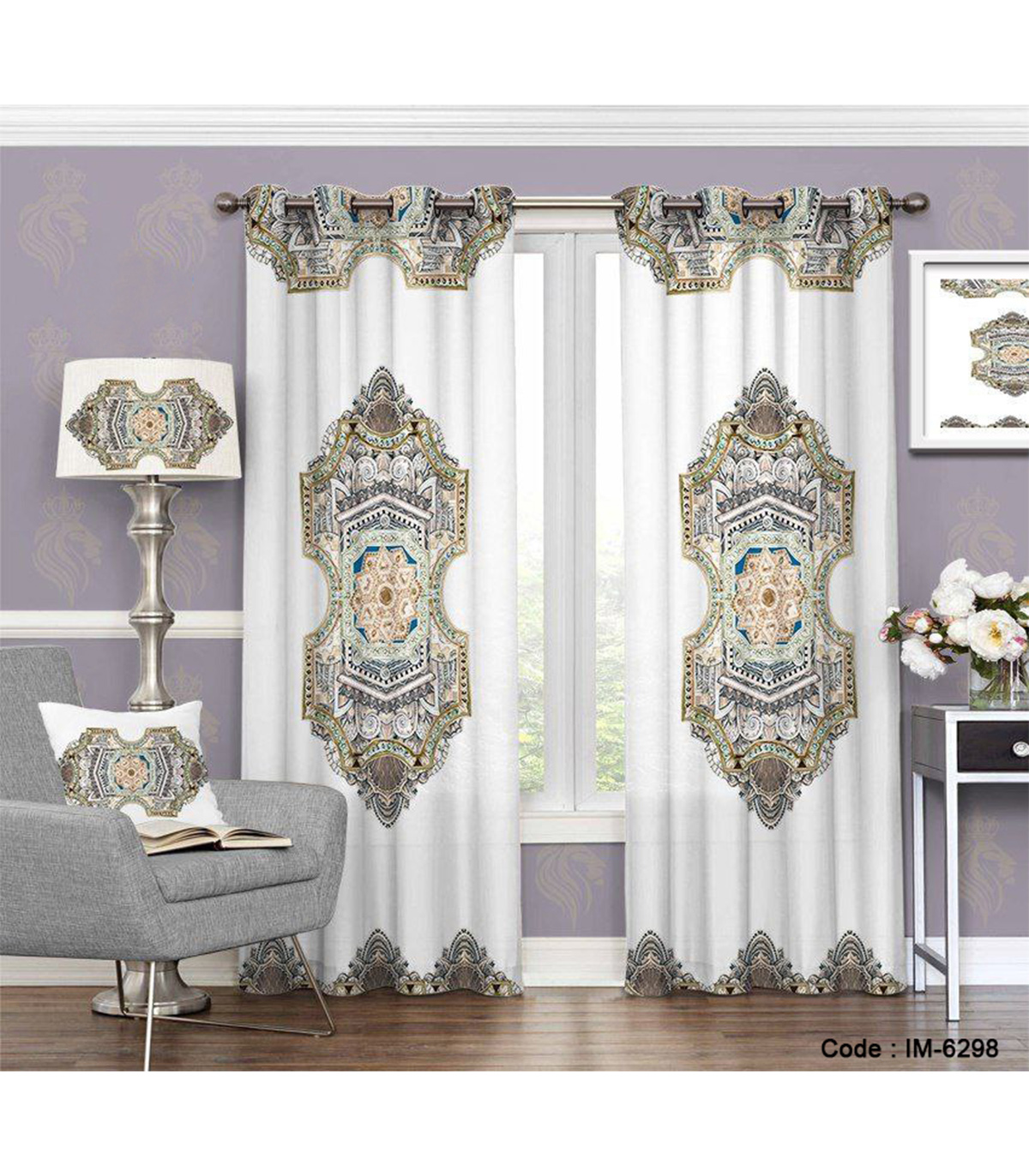 پرده طرح سنتی گلاره