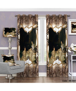 پرده پانچی دو تکه طرح سوفیا