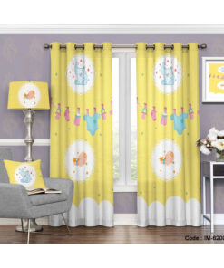 پرده اتاق کودک دخترانه و  پسرانه طرح فیل