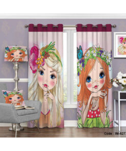 پرده دخترانه اتاق خواب طرح ساندرا