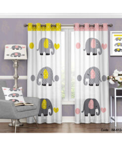 پرده فانتزی اتاق دخترانه و پسرانه طرح فیل