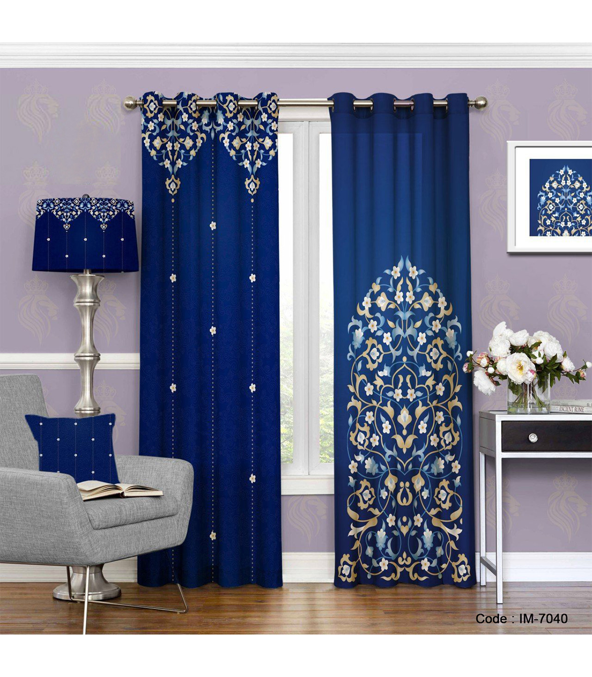 پرده پانچی اسلیمی طرح شبستان