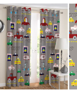 پرده کودک اتاق پسرانه طرح ماشین