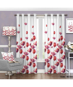 پرده ساده اتاق خواب و نشیمن طرح شقایق