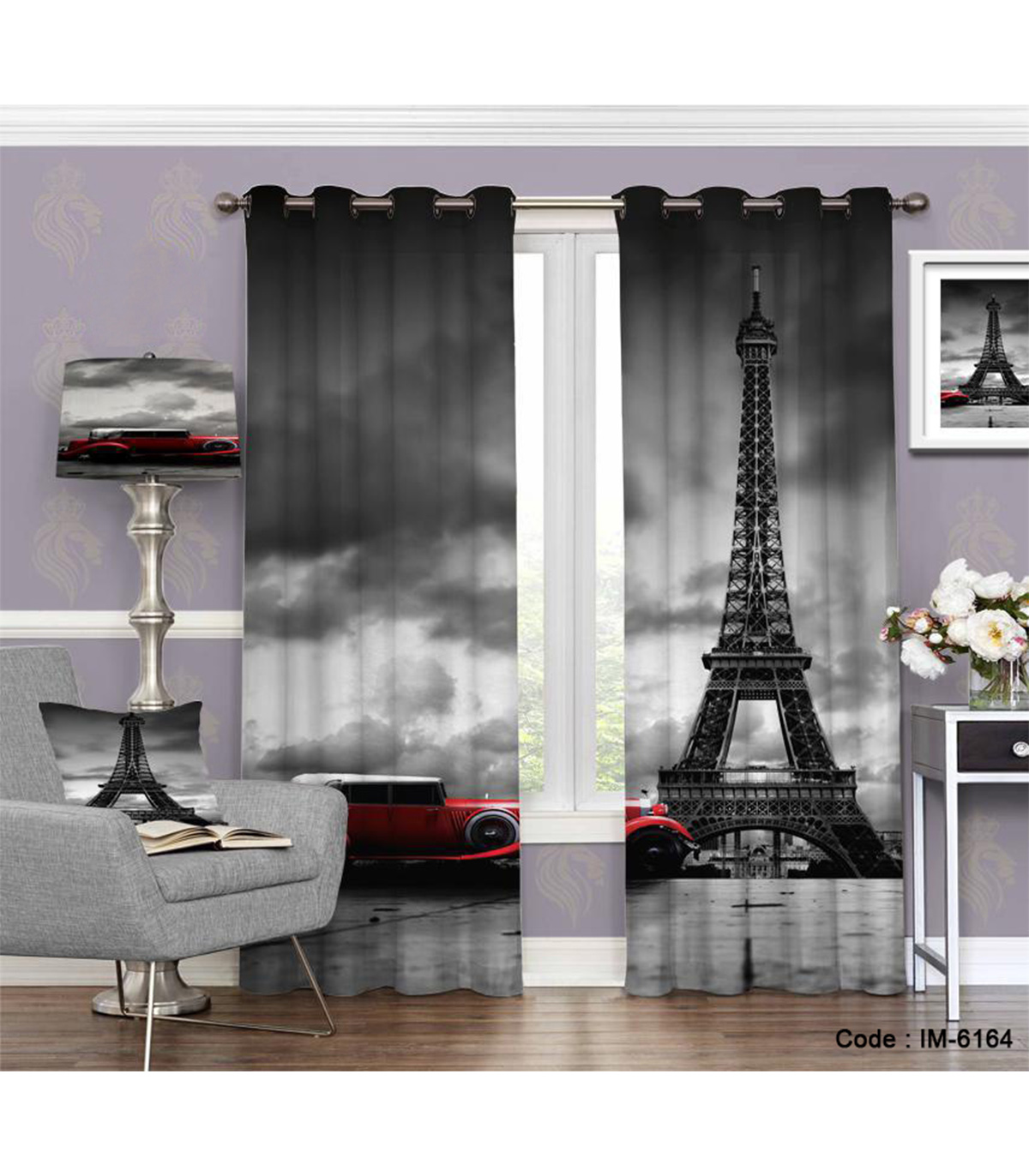 پرده سیاه و سفید پاریس 1920