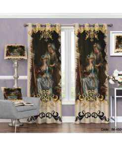 پرده کلاسیک دو تکه طرح میراکل