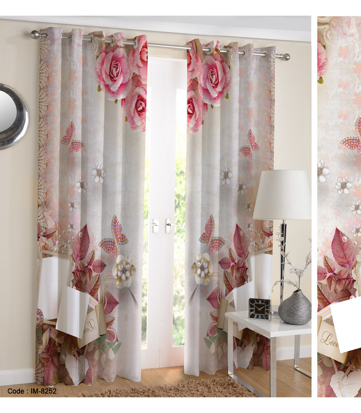 پرده اتاق خواب عروس طرح هدیه