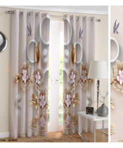 پرده پانچی سه بعدی طرح طلایی