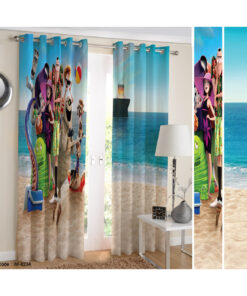 پرده اتاق کودک طرح کارتون هتل ترانسیلوانیا