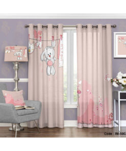 پرده اتاق کودک دختر طرح خرگوش