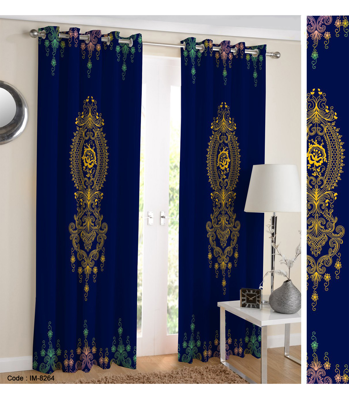 پرده پانچی نشیمن و پذیرایی طرح میعاد