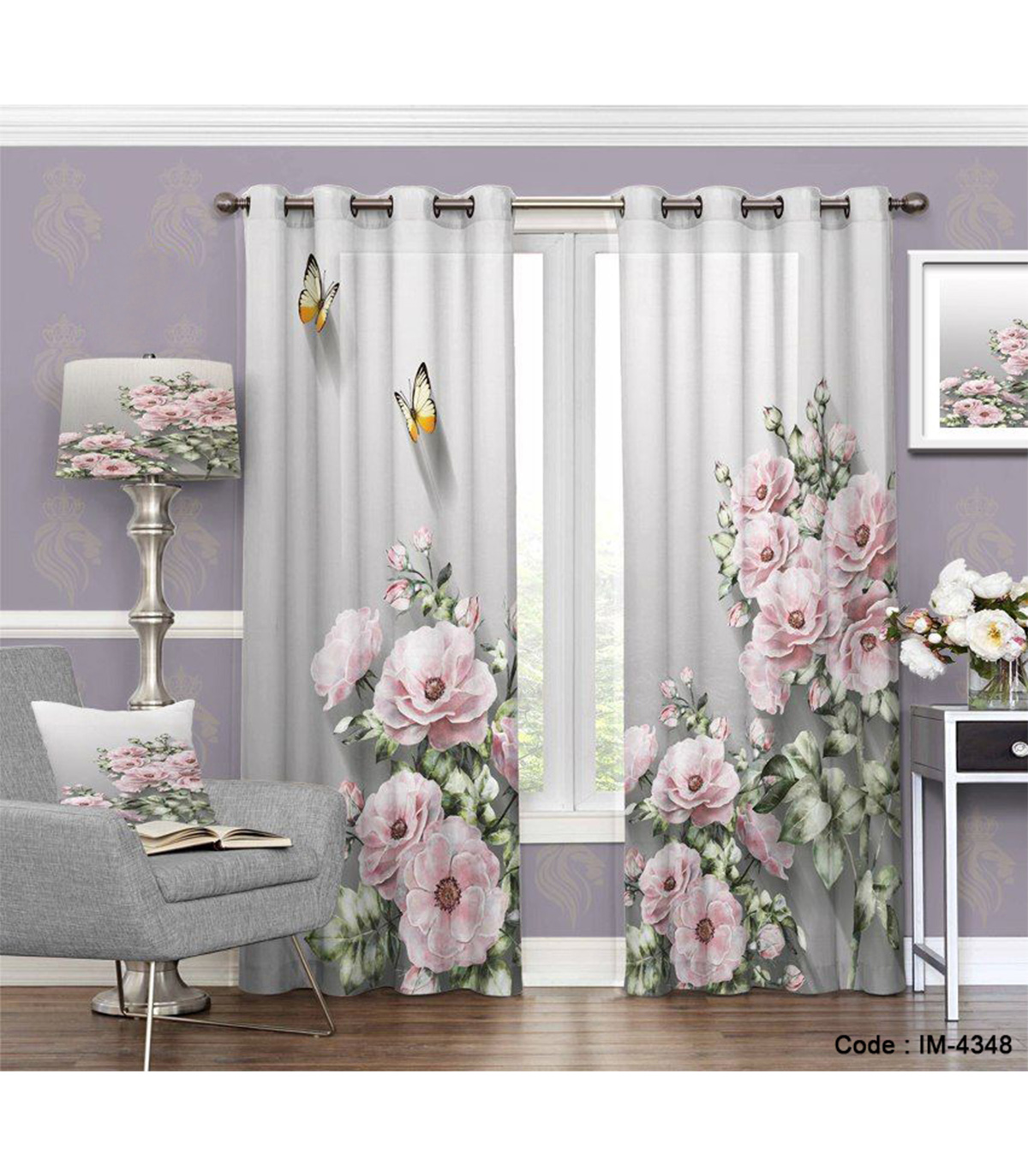 پرده سه بعدی خواب و پذیرایی طرح فردوس